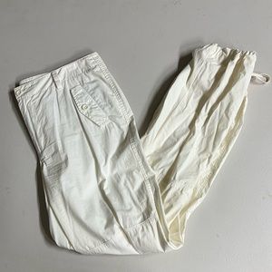 White Ralph Lauren Drawstring Pants